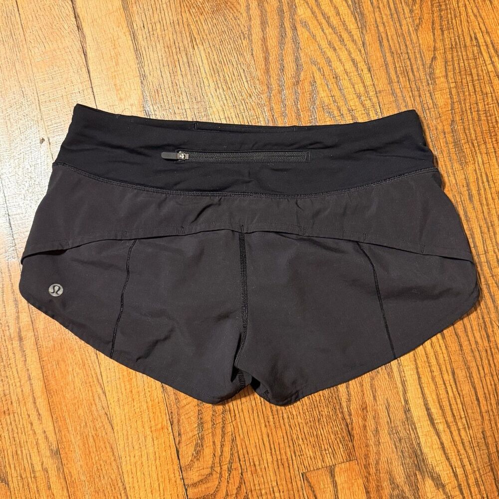 Lululemon Speed Up Shorts Size 4 2.5" Lined Black Swift Athletic Running
